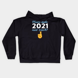 2021 Fingers Crossed New Years Kids Hoodie